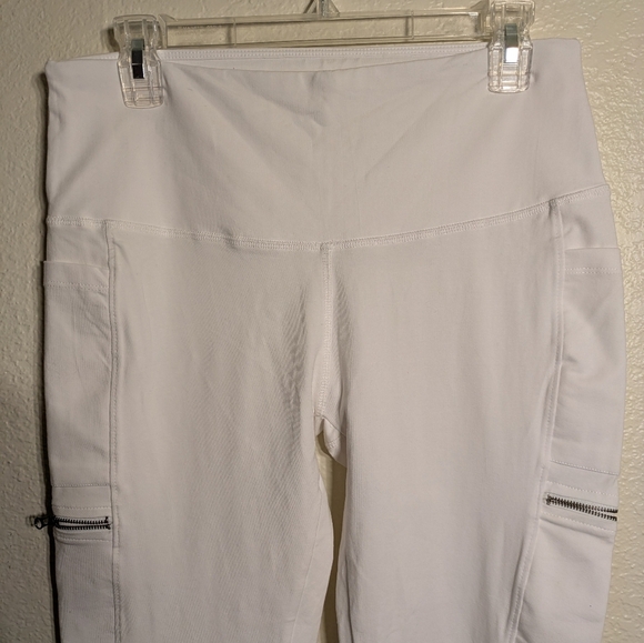 The Sweatshirt Project Women's White High-Waisted Leggings Size Large - Picture 5 of 7
